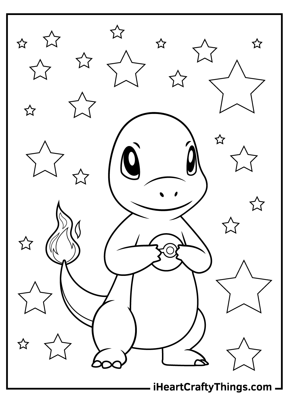 Charmander Coloring Page Printable