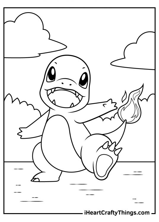 Charmander Coloring Pages (30 Free PDF Printables For Kids)