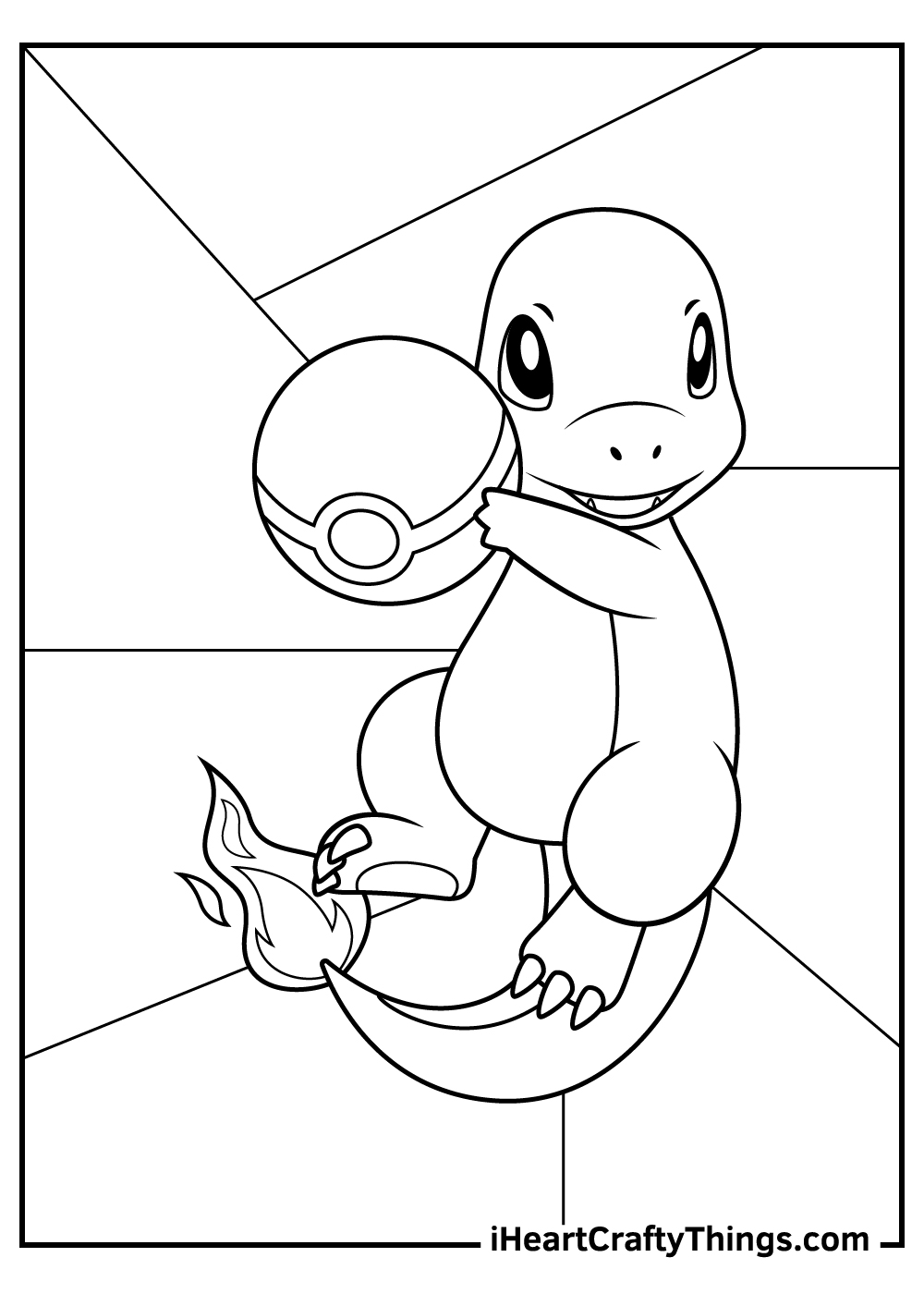 free printable charizard and charmander coloring pages