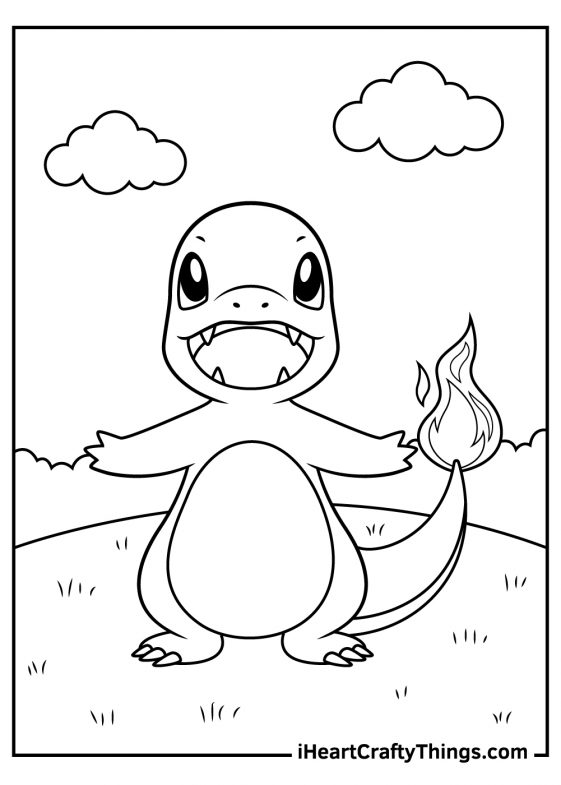 Charmander Coloring Pages (21 Free PDF Printables For Kids)