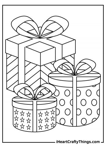 Christmas Present Coloring Pages (Updated 2022)