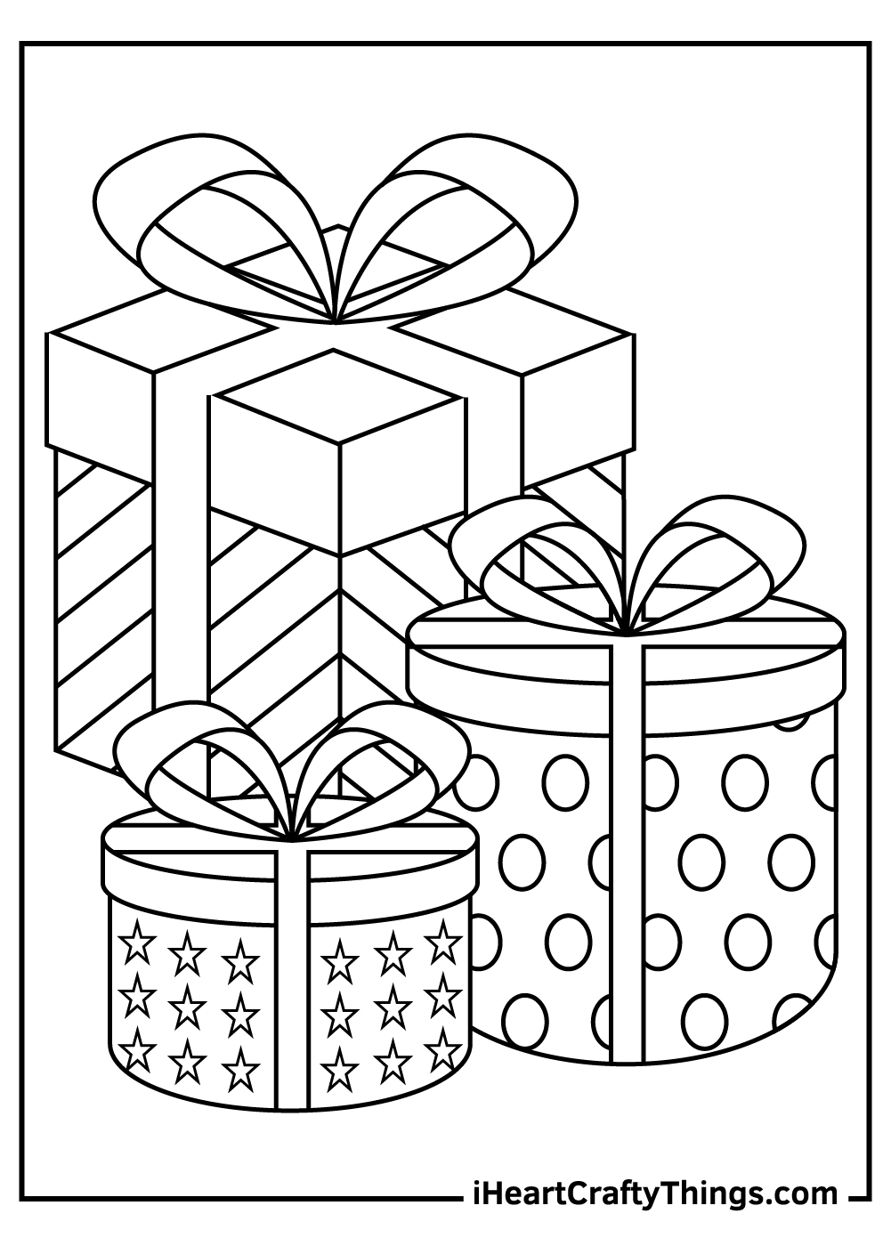 Christmas Present Coloring Pages For Kids