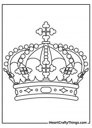 15 Crown Coloring Pages (100% Free Printables)