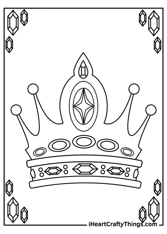 15 Crown Coloring Pages (100% Free Printables)