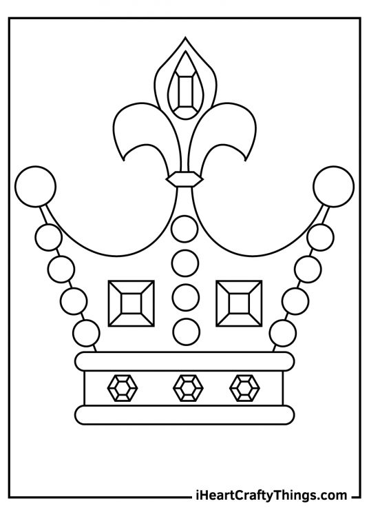 Crown Coloring Pages (Updated 2022)