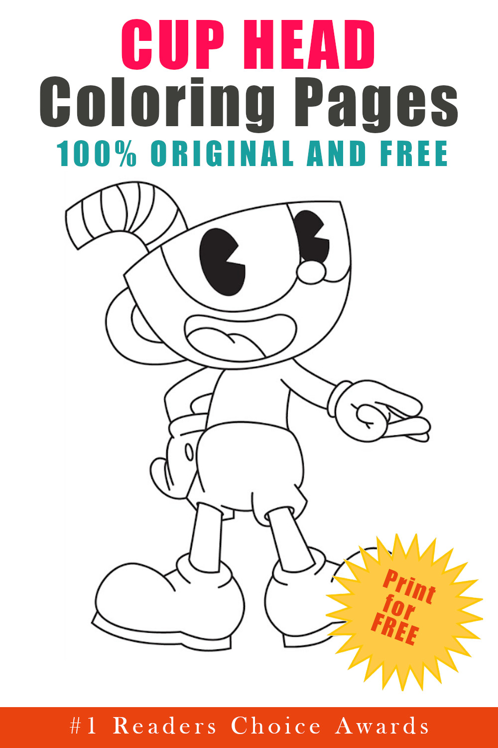 Cuphead Coloring Pages Updated