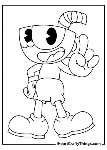 Cuphead Coloring Pages (100% Free Printables)