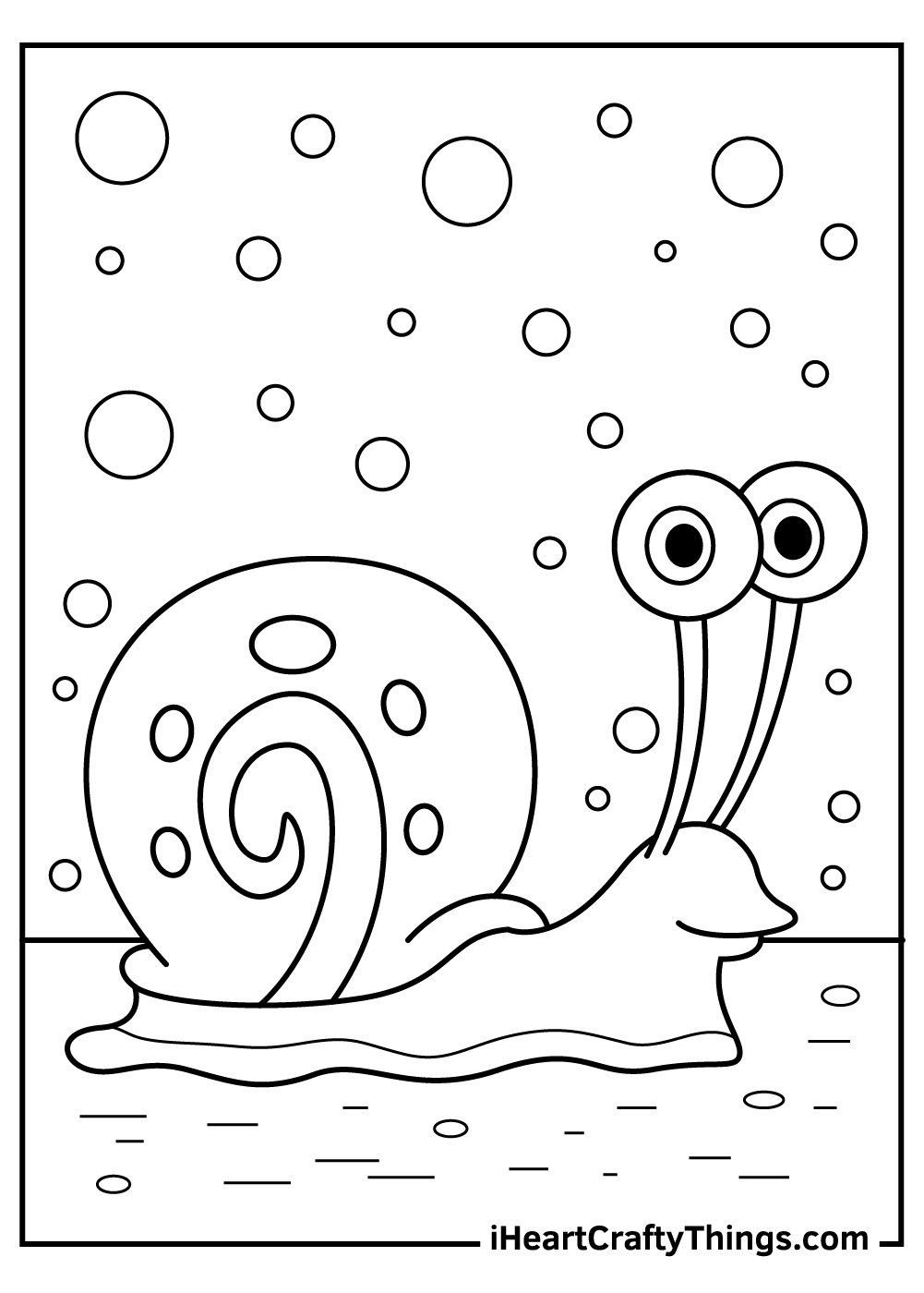 snail spongebob coloring pages free