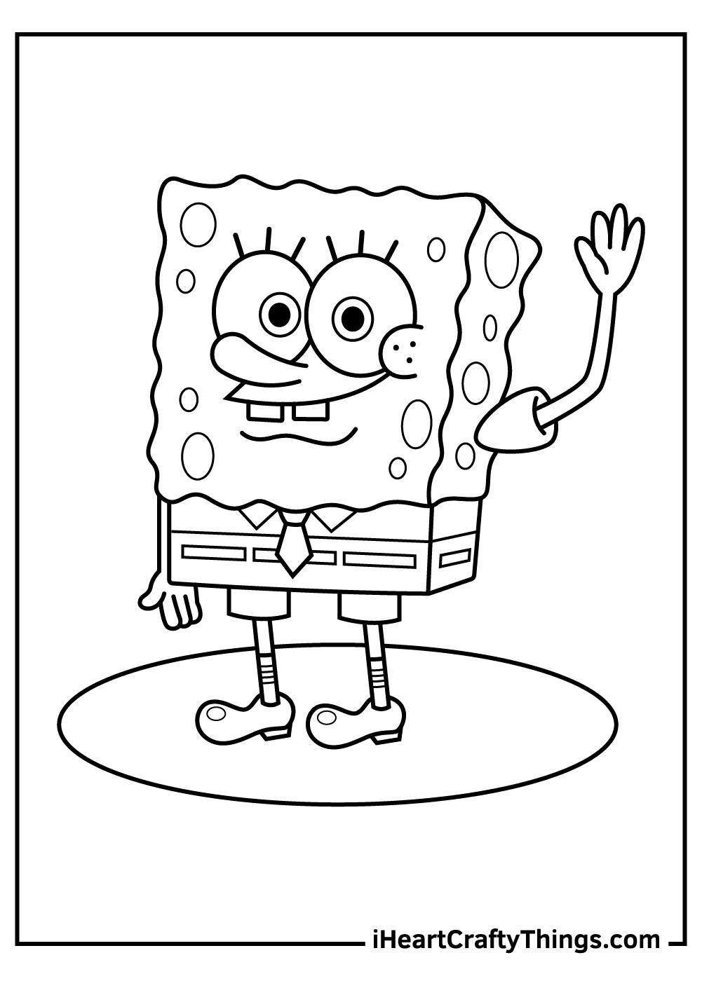 coloring pages free sponge bob