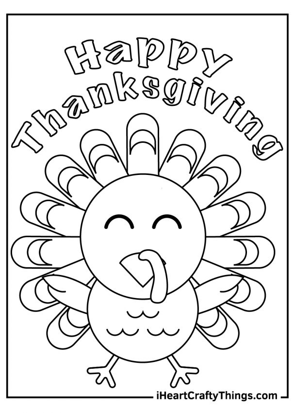 40 Turkey Coloring Pages (Free Printables For Thanksgiving)