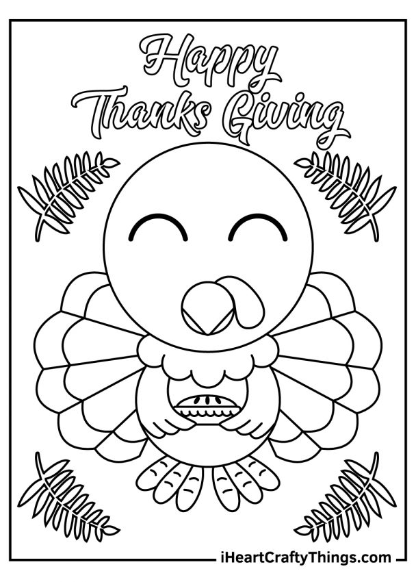 40 Turkey Coloring Pages (Free Printables For Thanksgiving)