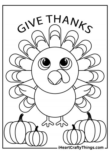 Thanksgiving Turkey Coloring Pages (100% Free Printables)