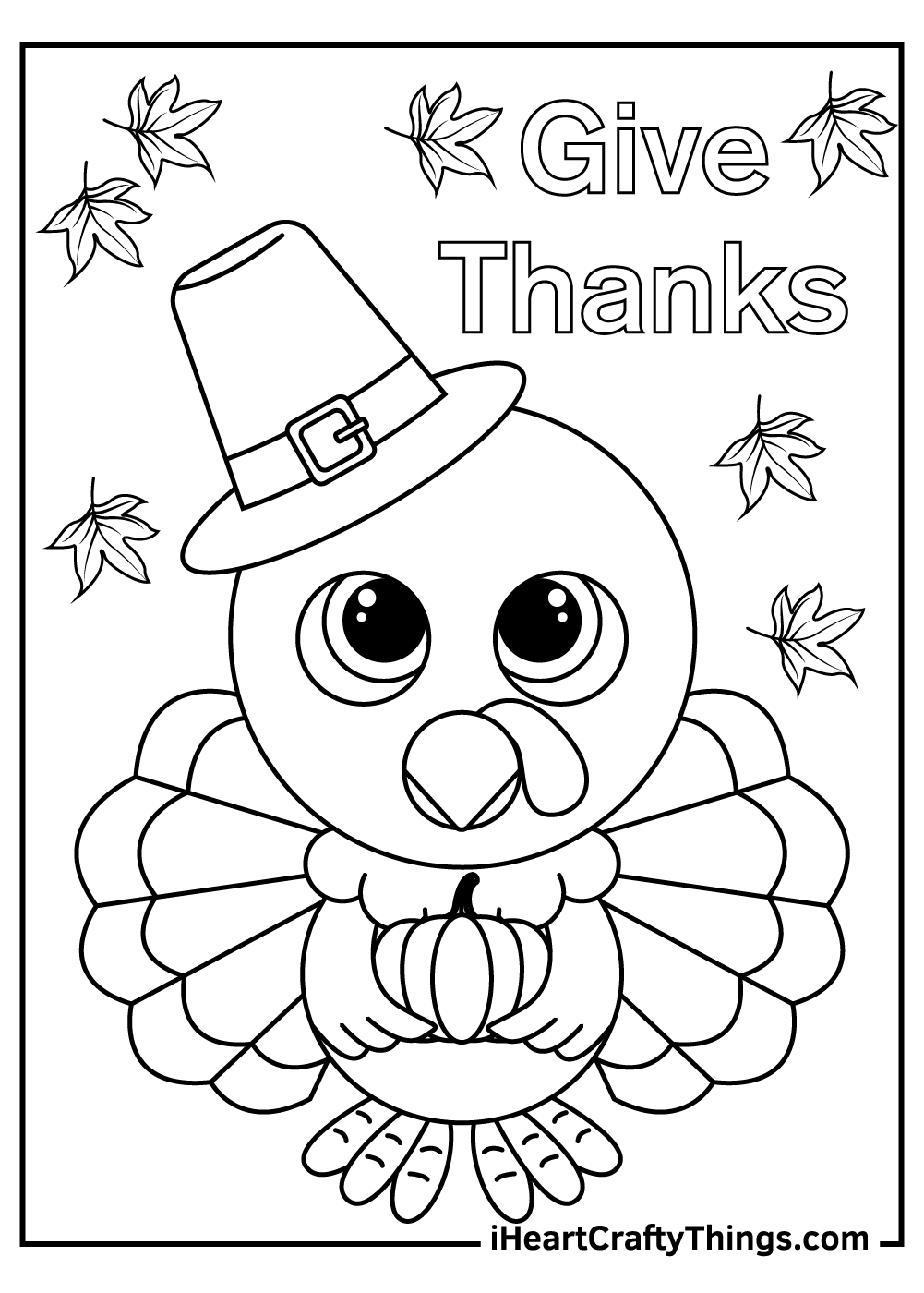 Cute Thanksgiving Turkey Coloring Pages (Updated 2021)