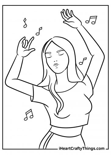 Dance Coloring Pages (100% Free Printables)