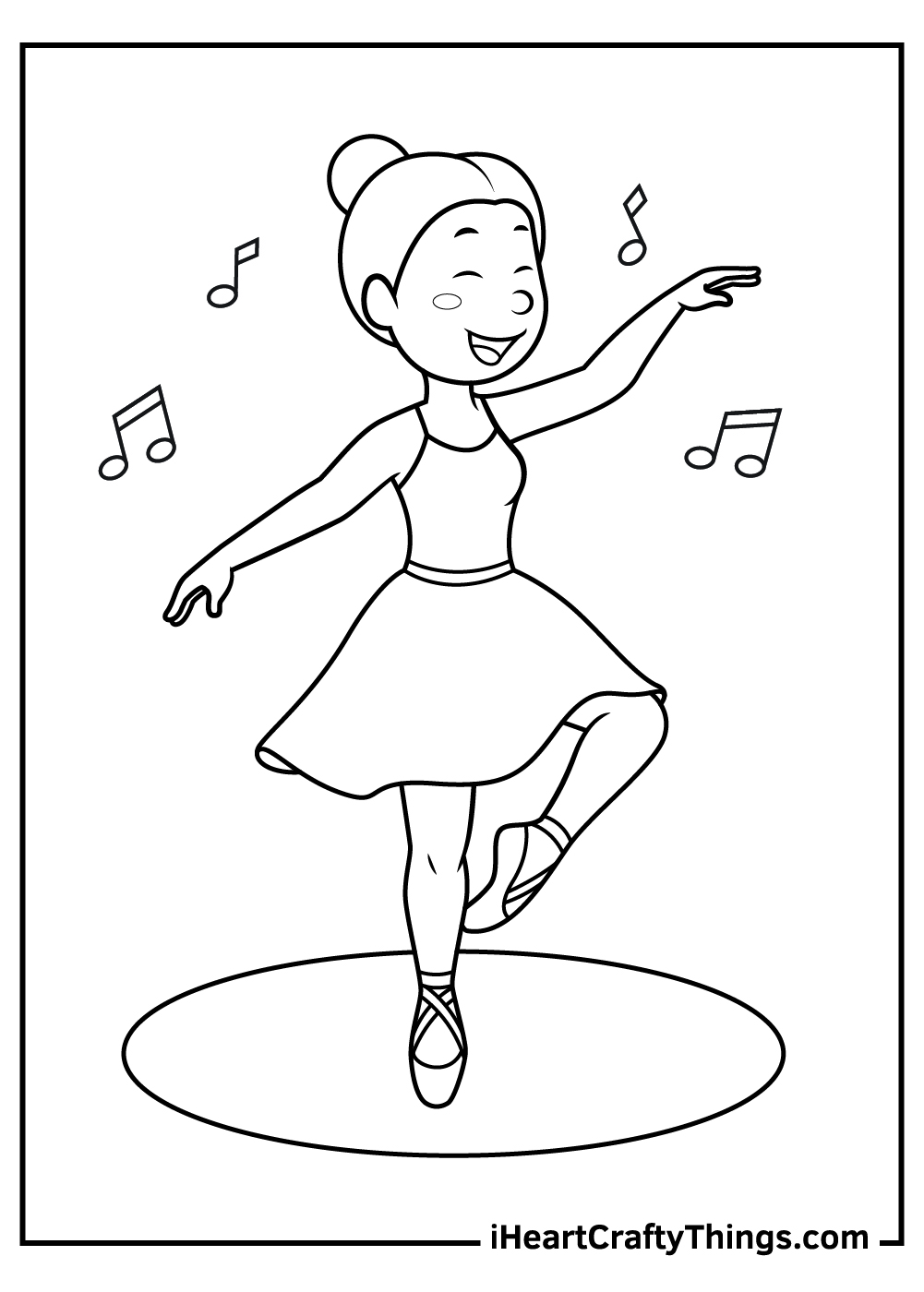 free coloring pages for girls dancers