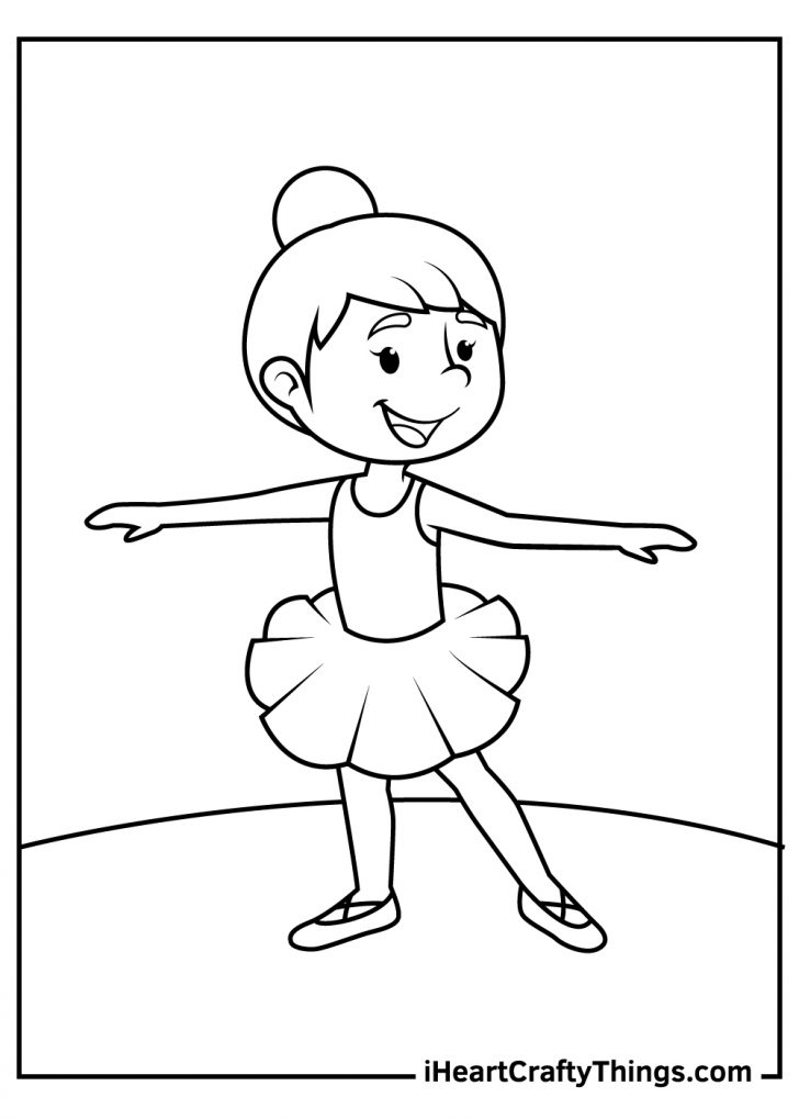 girl dancing coloring page        <h3 class=