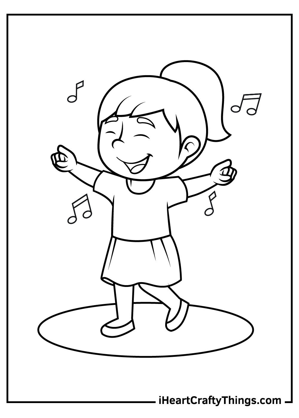 free coloring pages for girls dancers