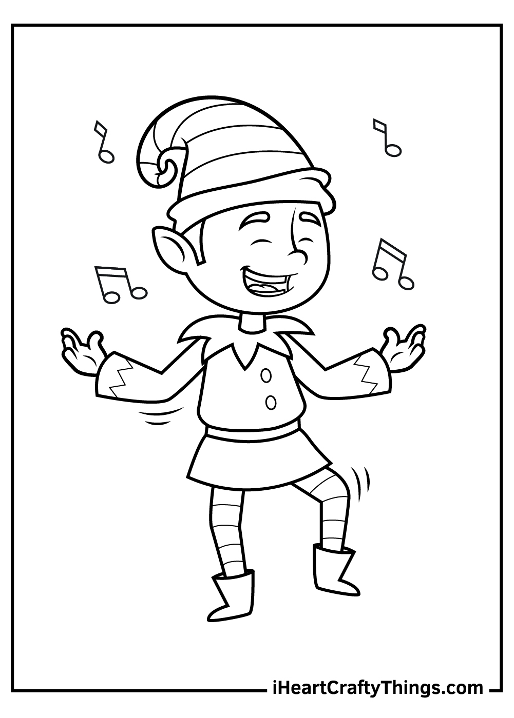 dance party coloring page