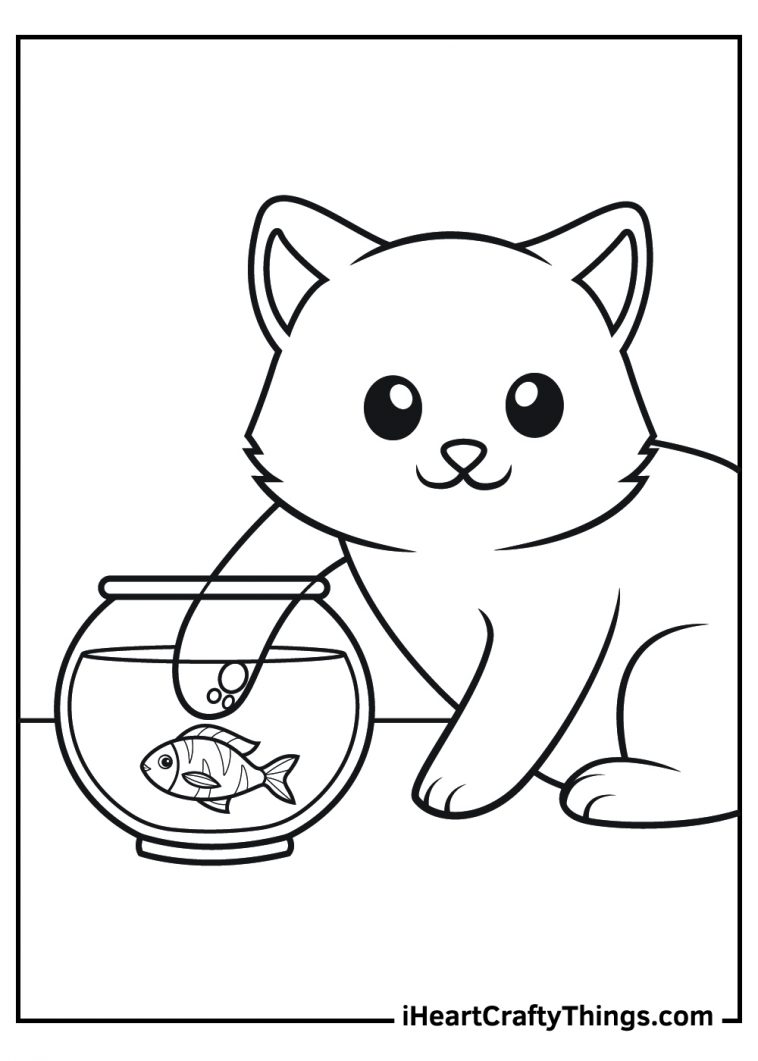 Dog And Cat Coloring Pages (100 Free Printables)