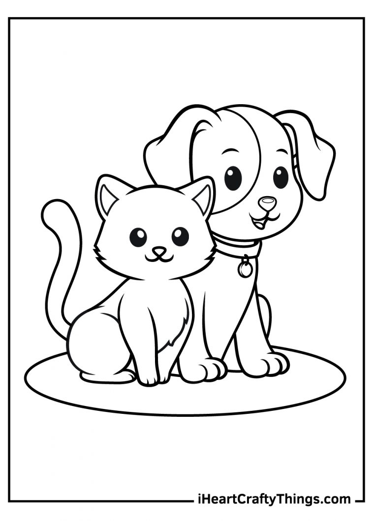 Dog And Cat Coloring Pages (Updated 2021)