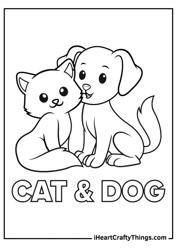 Dog And Cat Coloring Pages (Updated 2023)