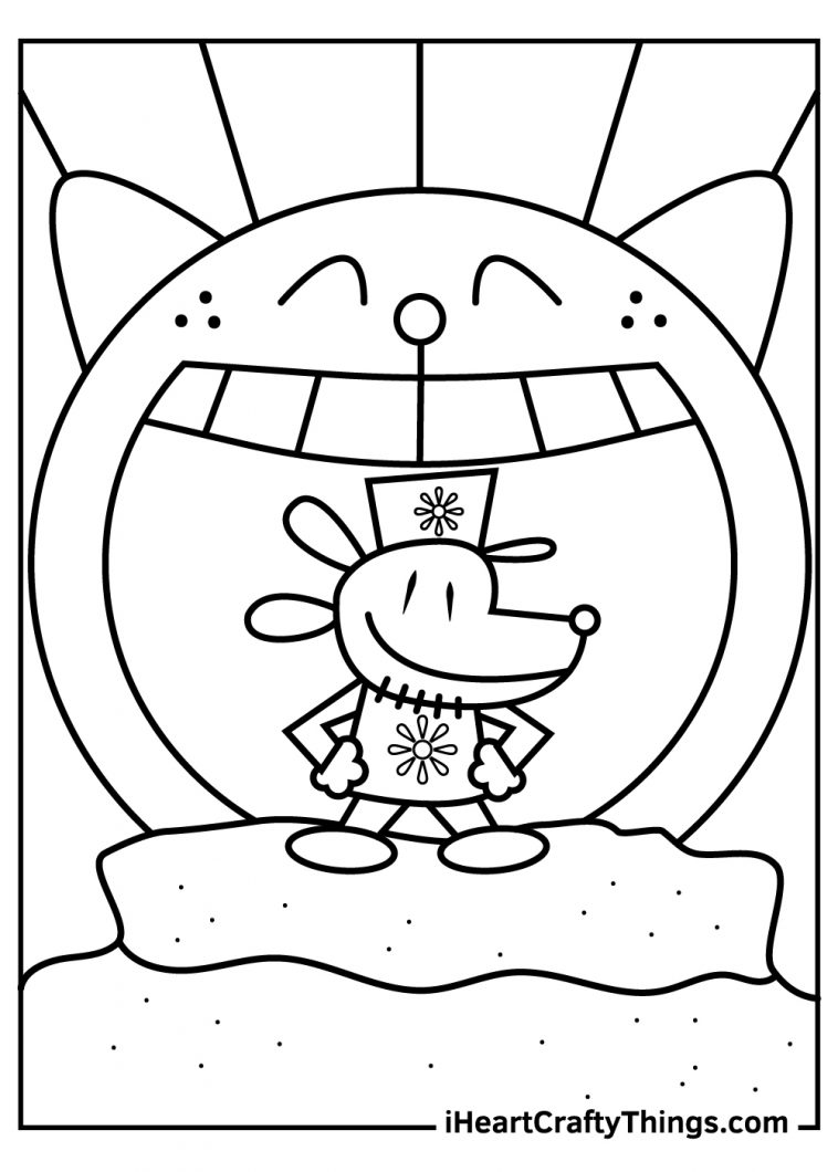 Dog Man 80hd Coloring Page Coloring Pages