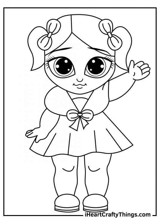 Dolls Coloring Pages (100% Free Printables)