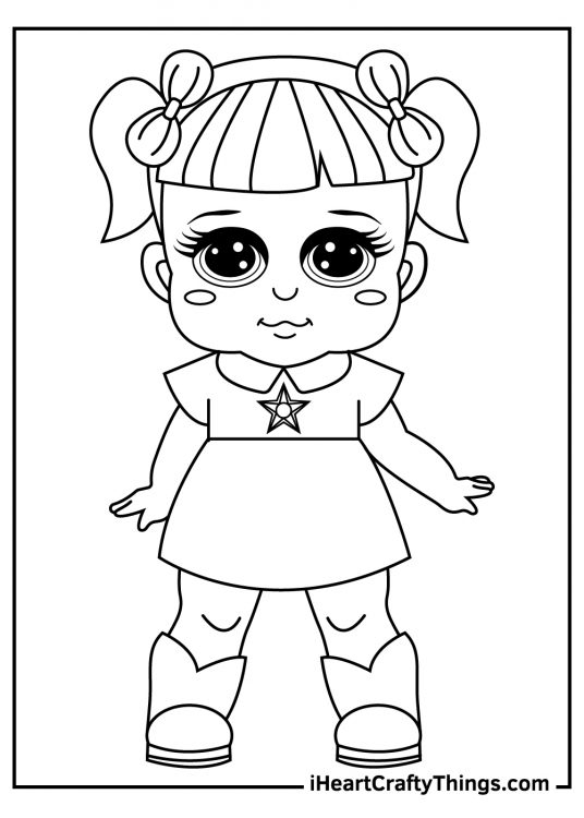 Dolls Coloring Pages (100% Free Printables)