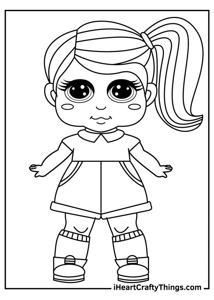Dolls Coloring Pages (100% Free Printables)