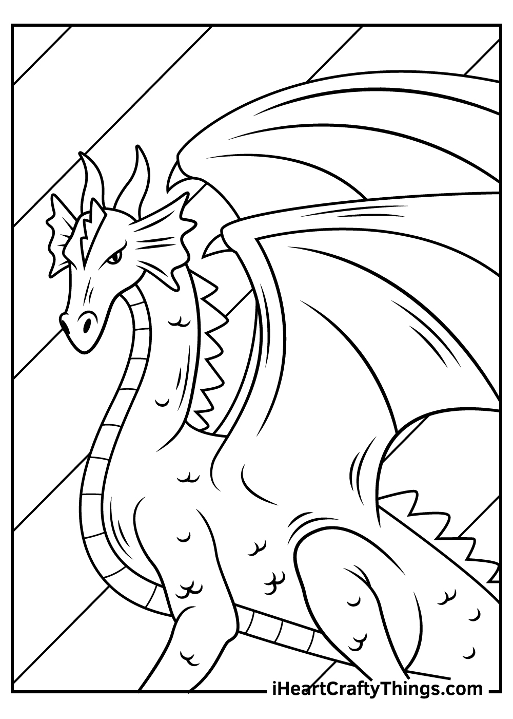 Printable Dragon Coloring Pages
