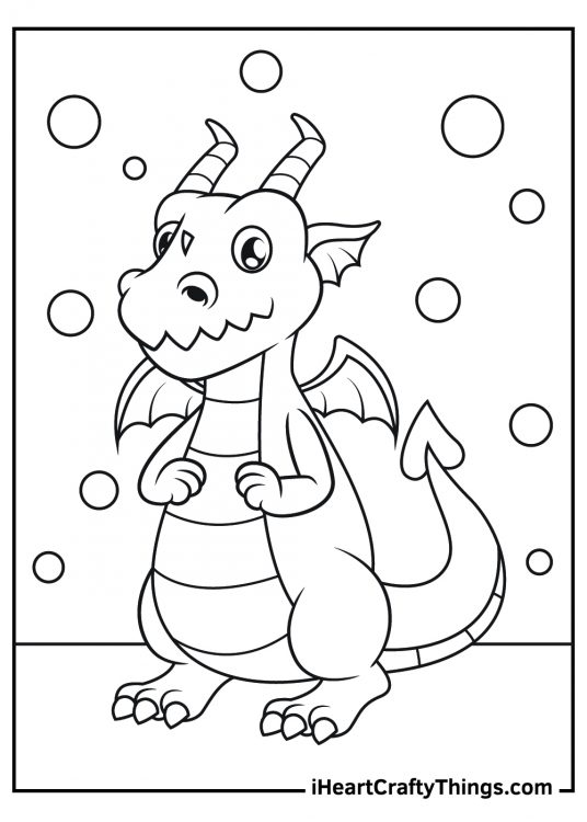 All New Dragon Coloring Pages 2024 (100% Free Printables)