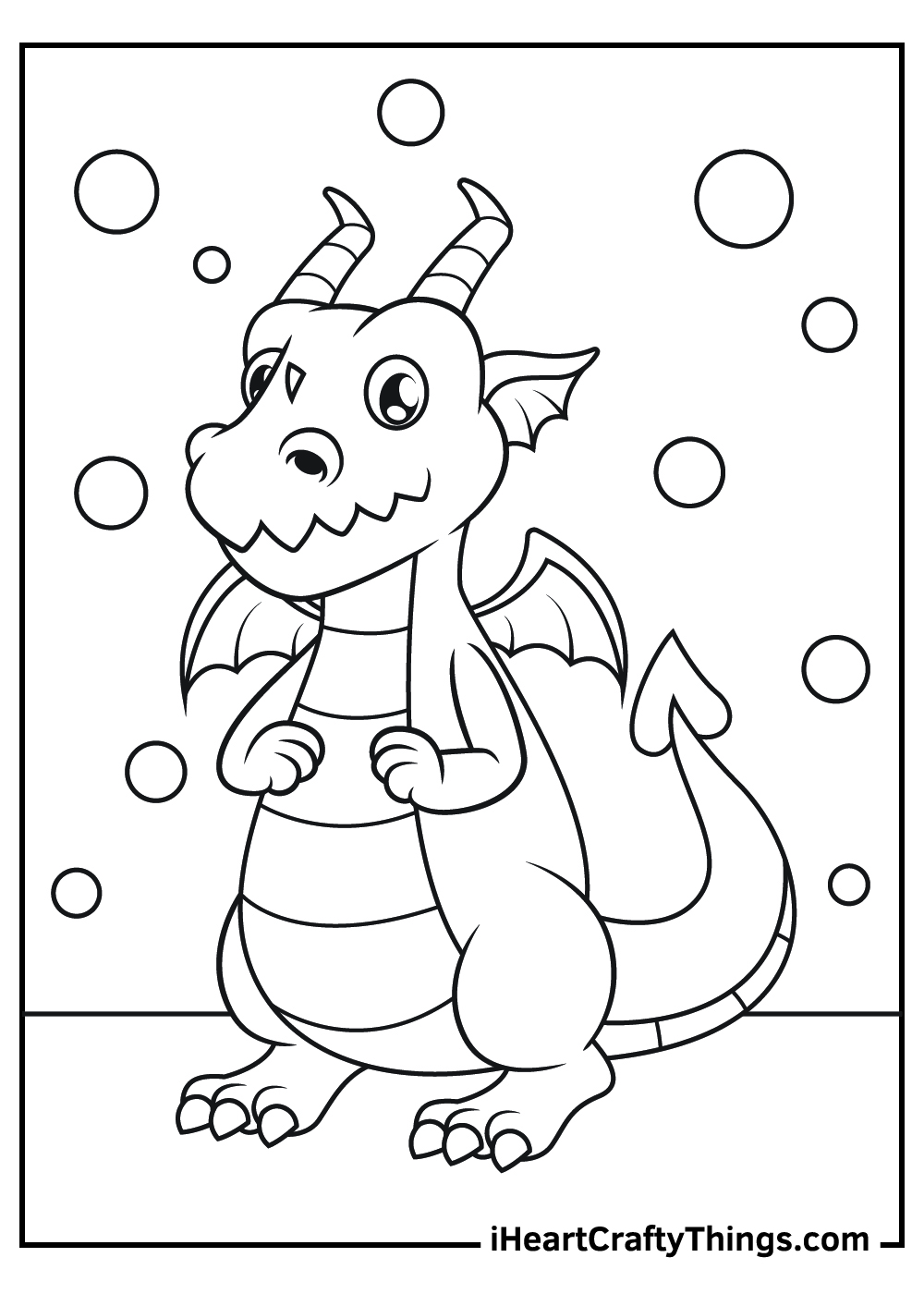 Dragon Coloring Pages - 30 Printable Sheets - Easy Peasy and Fun