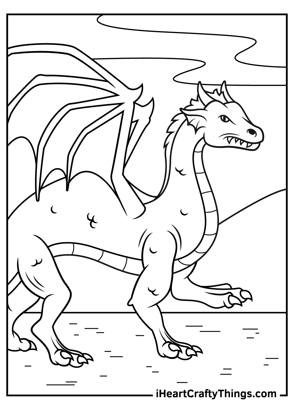 adult dragon coloring pages free download