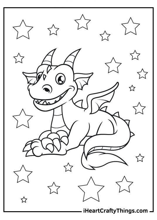 58 Dragon Coloring Pages