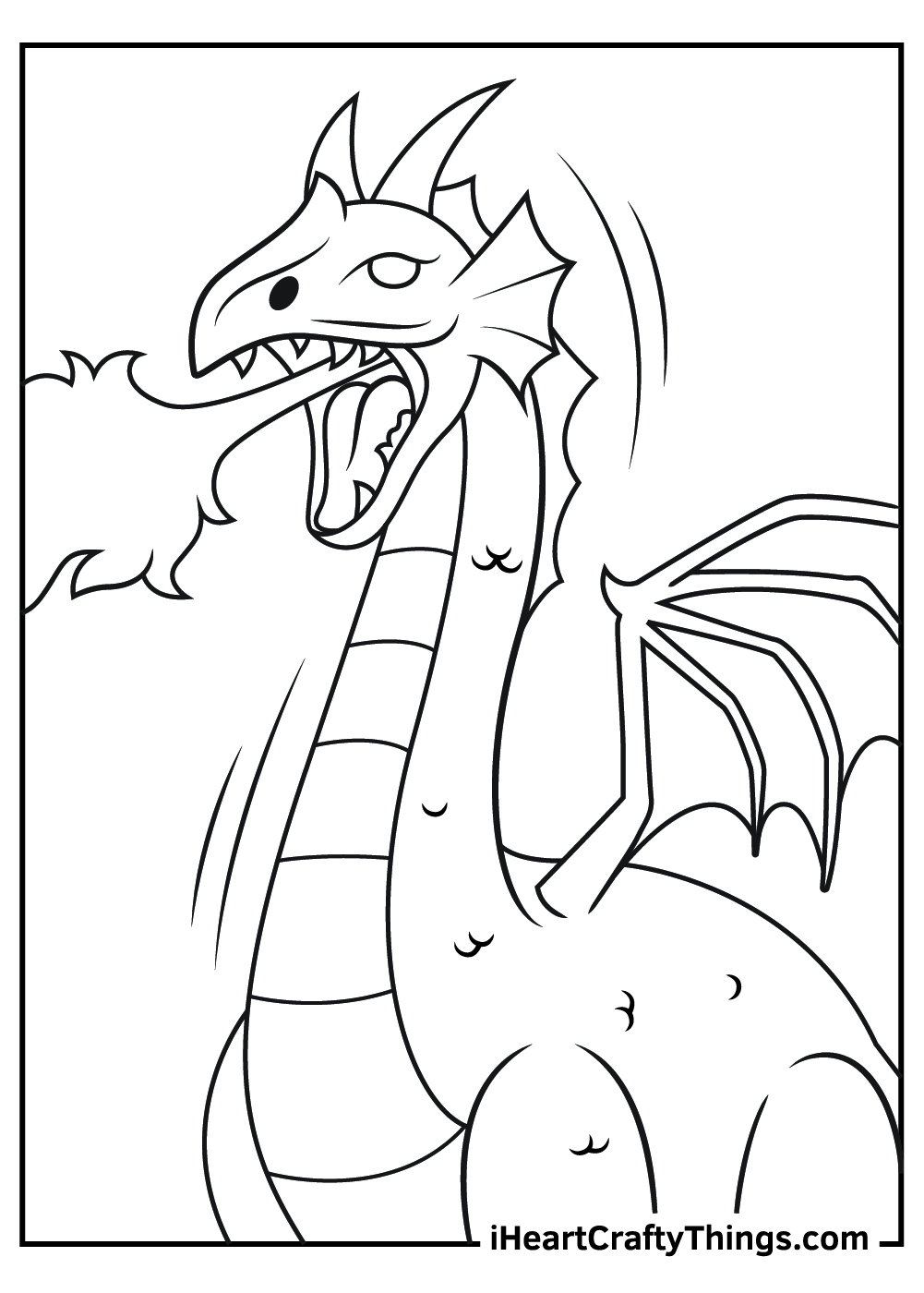 Easy Dragon Coloring Pages For Adults Kurtblu