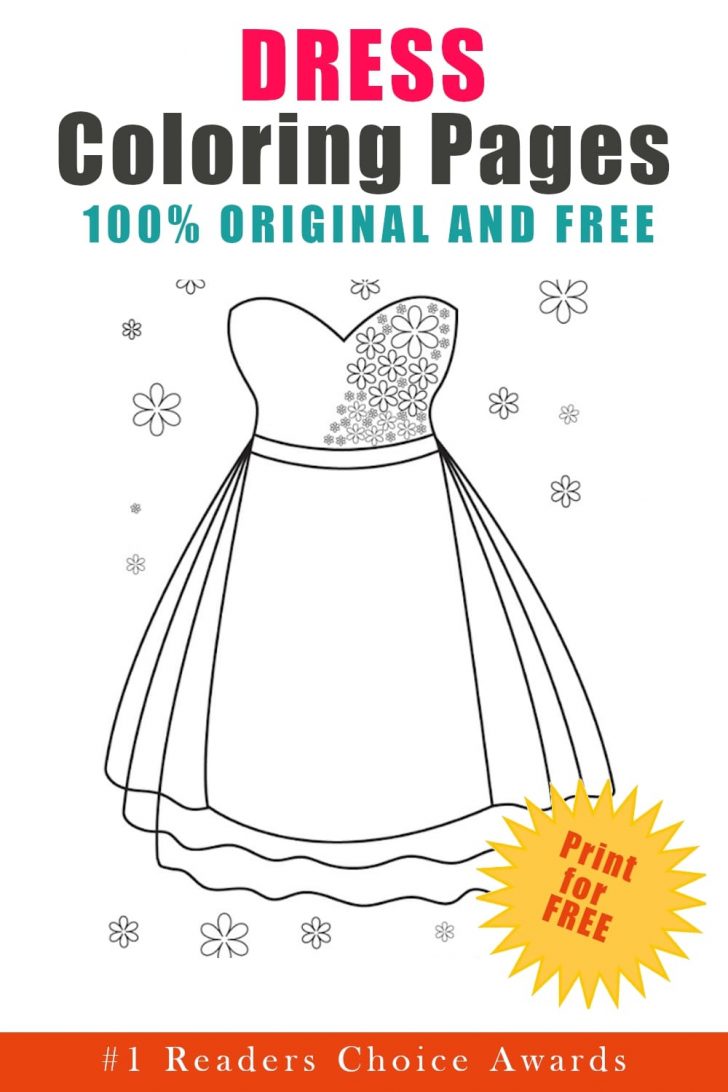 Printable Dress Coloring Pages (Updated 2022)