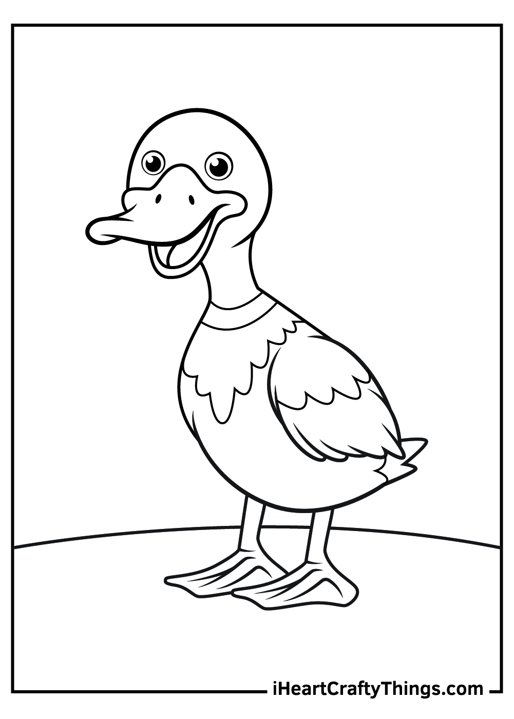 Paper Duck Coloring Pages - Free & Printable!