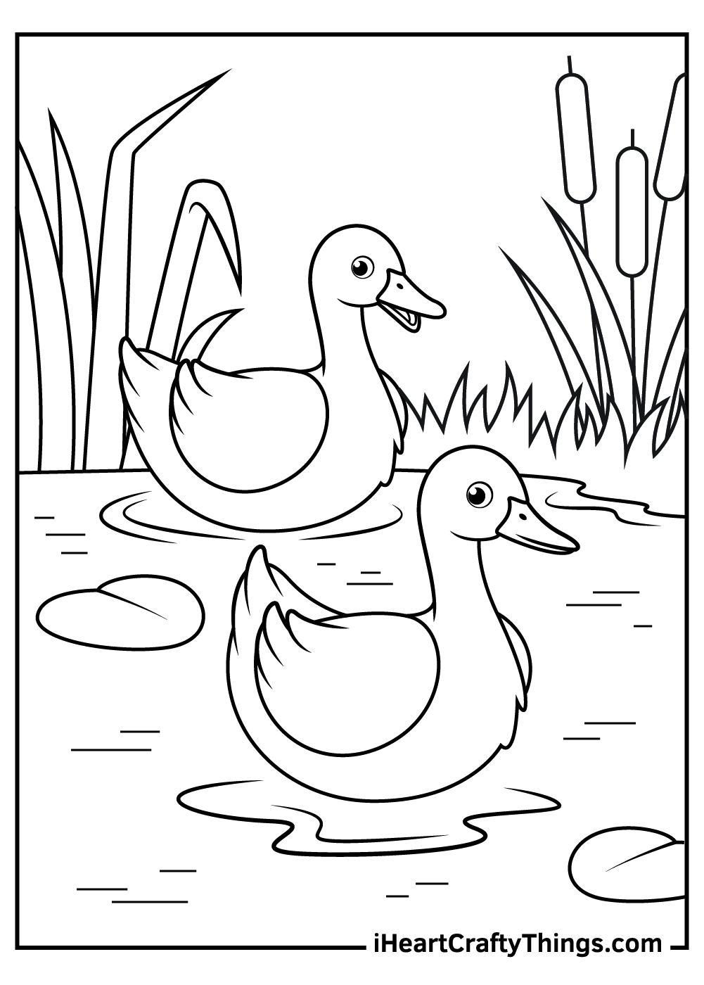 printable duck coloring pages free pdf