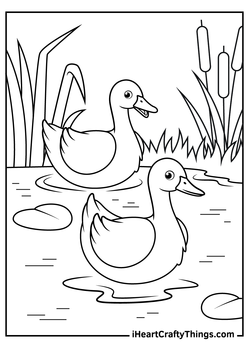 Free Printable Duck Coloring Pages