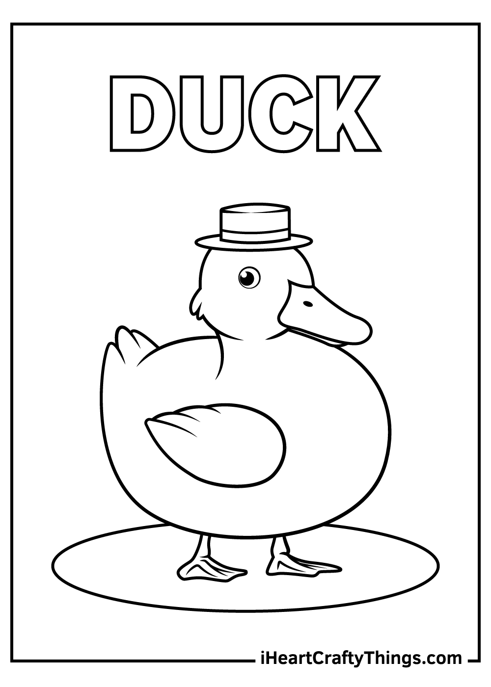 realistic duck coloring pages
