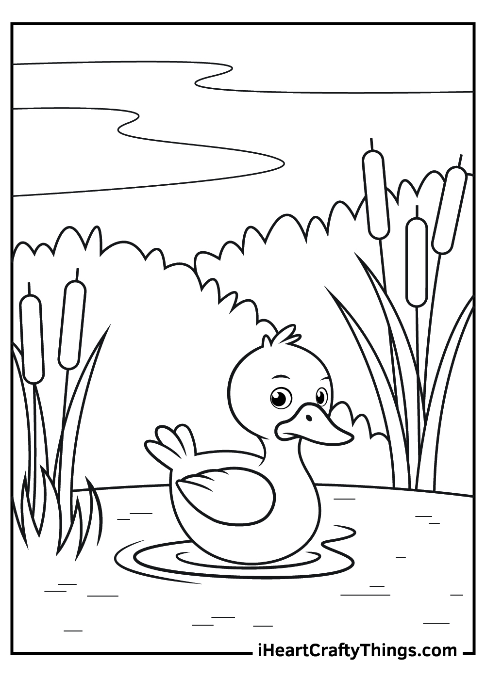 pond habitat coloring pages