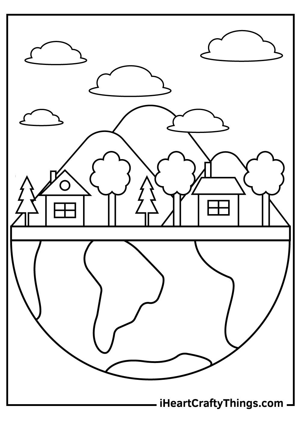 free earth day coloring pages 