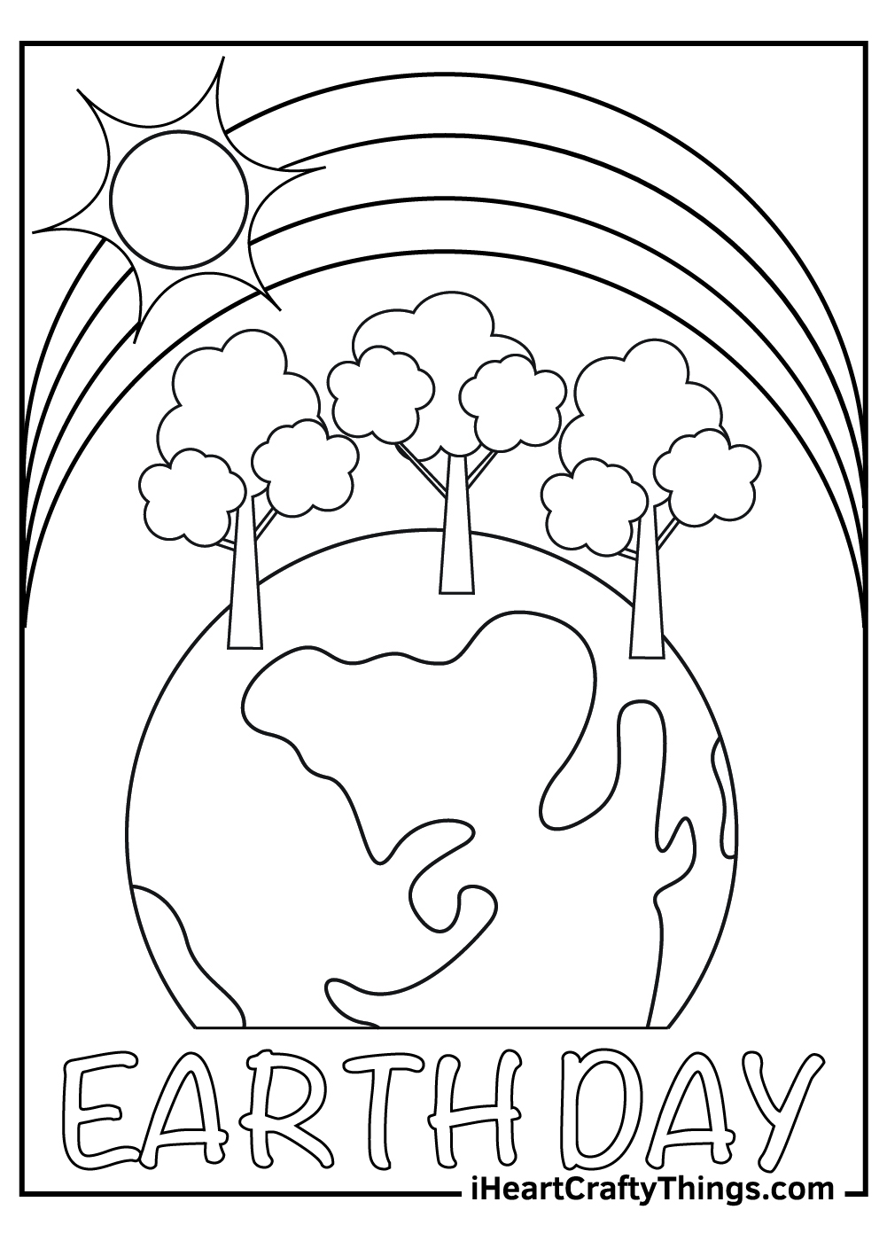 earth day coloring pages kindergarten 
