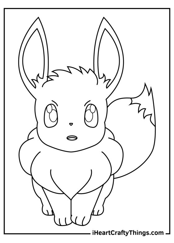 Eevee Pokemon Coloring Pages (100% Free Printables)