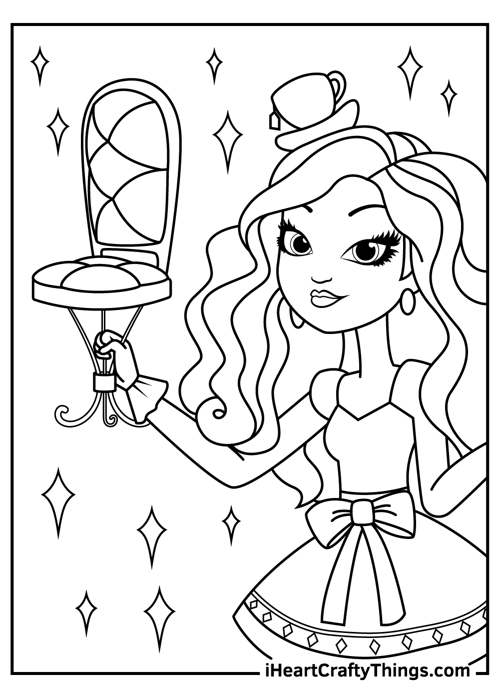 madeline hatter ever after high coloring pages