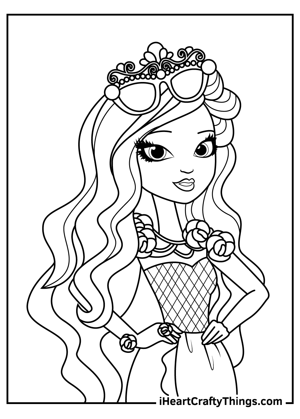 briar beauty ever after high coloring pages
