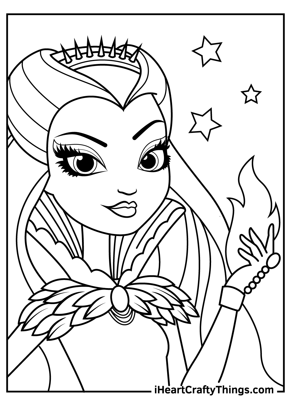 raven ever after high coloring pages