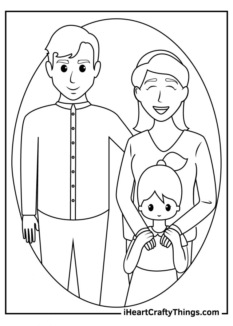 Printable Family Coloring Pages (Updated 2024)