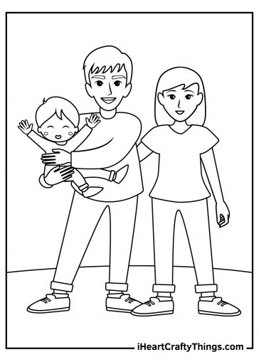 Printable Family Coloring Pages (Updated 2024)