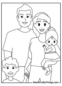 Printable Family Coloring Pages (Updated 2024)